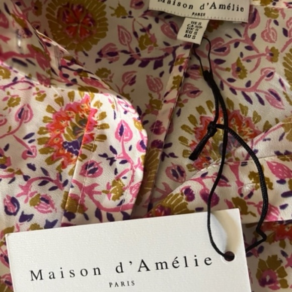 Women's Anthropologie, Maison d' Amelie, French Provincial Blouse/Top -  Size S - Picture 4 of 15